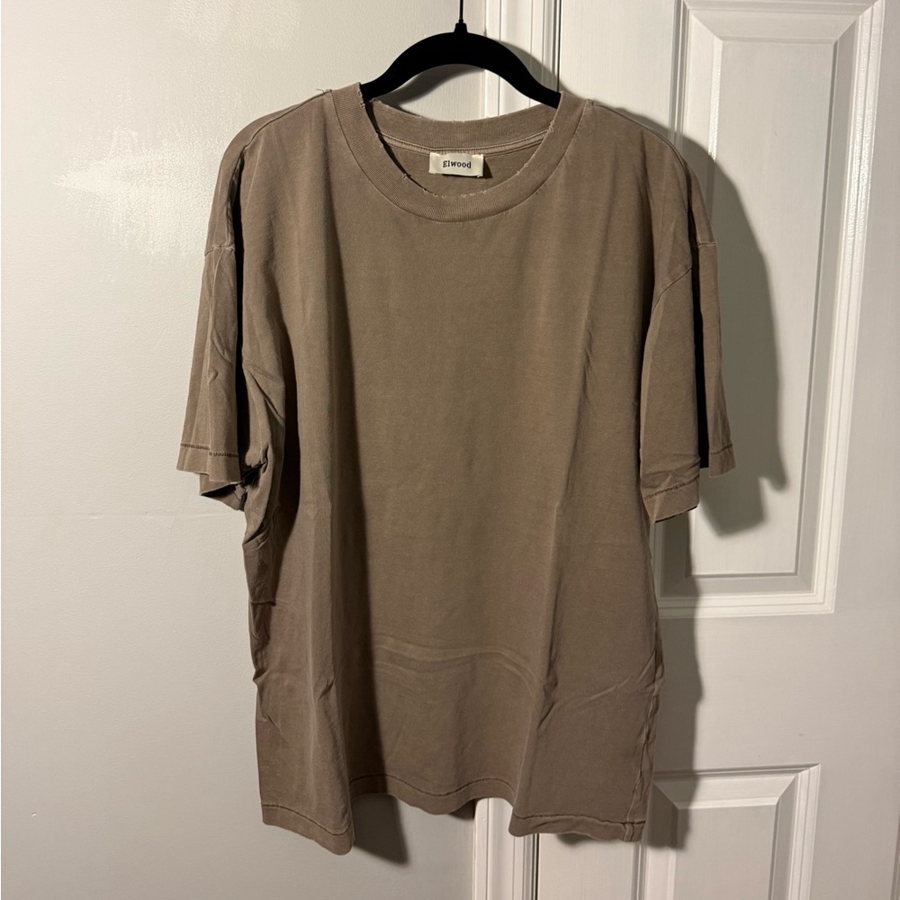 Elwood Men's Brown Oversized T-Shirt